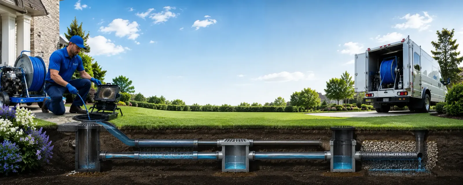 Outdoor drain cleaning information for Chesterfield, NJ